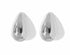 URVIE (UP) SILVER Oversized Tear Drop Studs